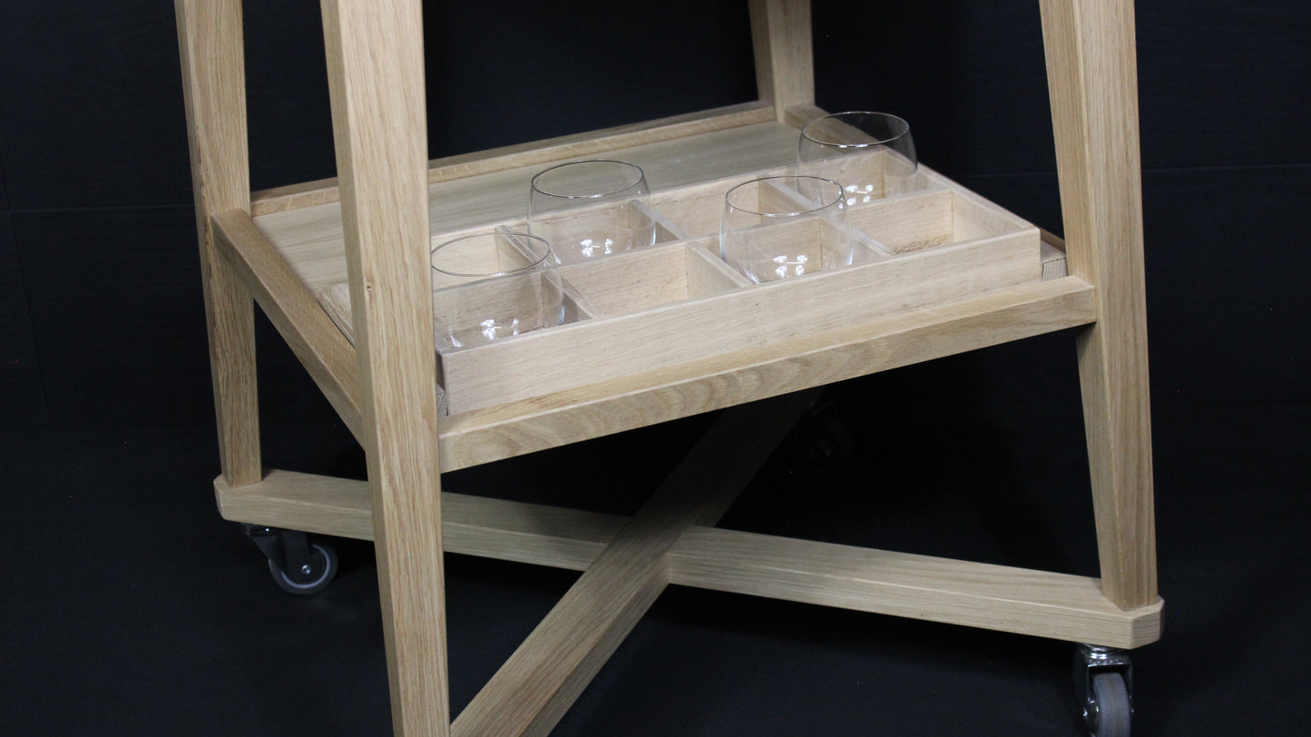 Carrello SPIRITS TROLEY OAK WOOD 2