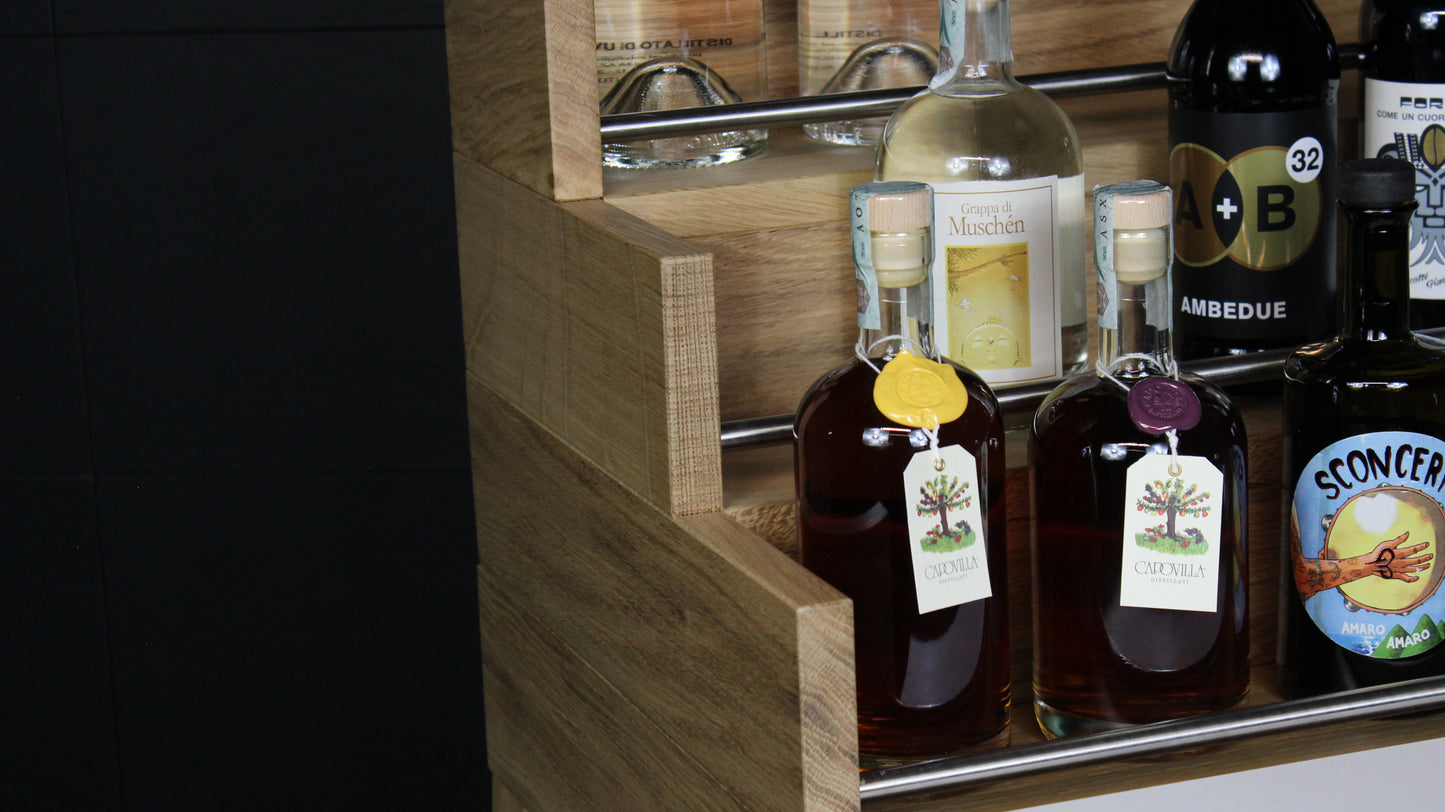Carrello SPIRITS TROLEY OAK WOOD 2