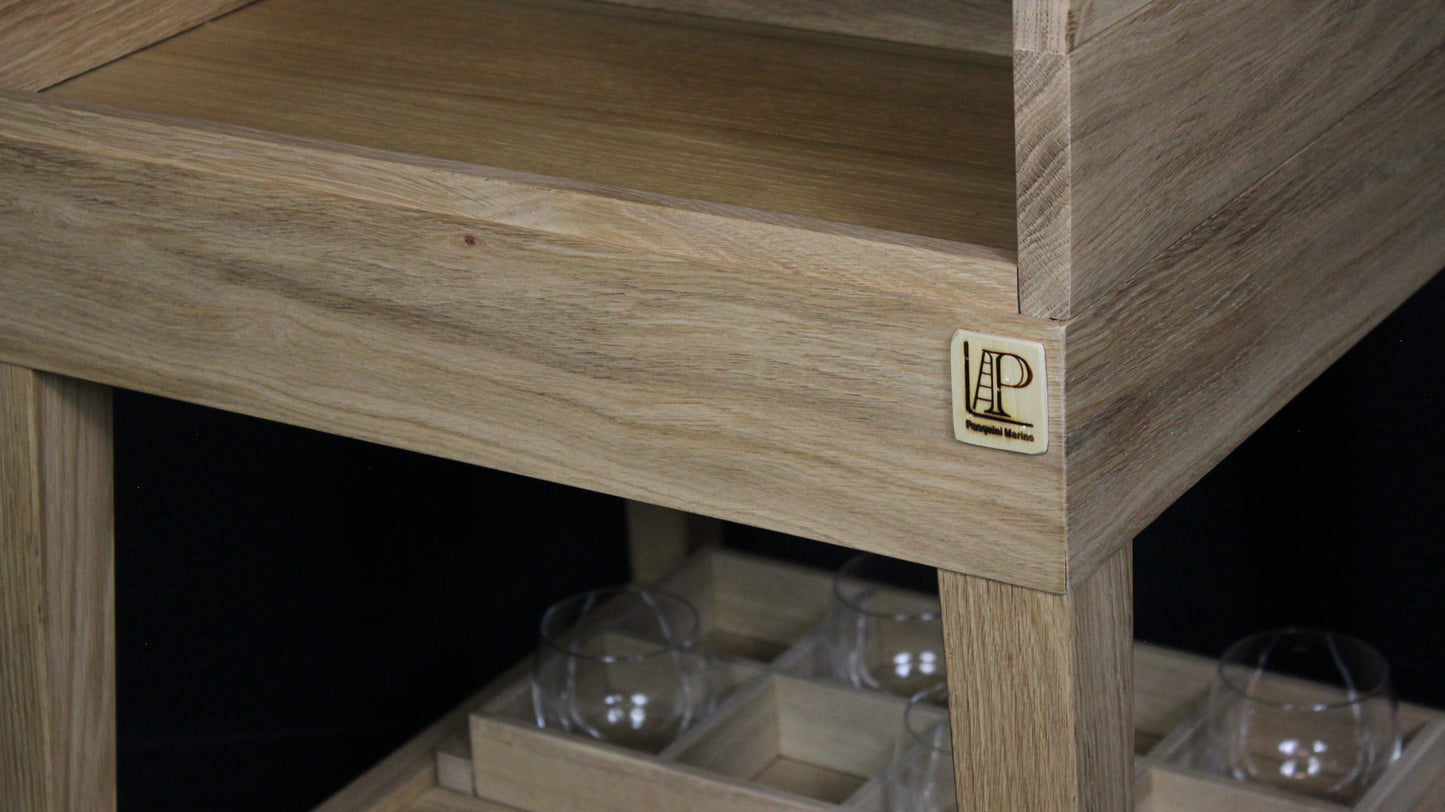 Carrello SPIRITS TROLEY OAK WOOD 2
