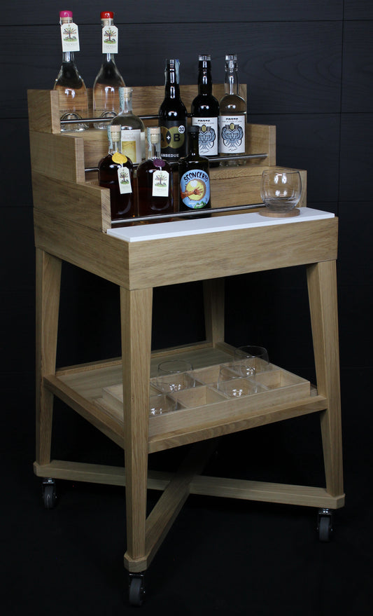Carrello SPIRITS TROLEY OAK WOOD 2